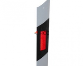 Пластиковый дорожный сигнальный столбик ГОСТ Р 50970 гофрированная перфорированная